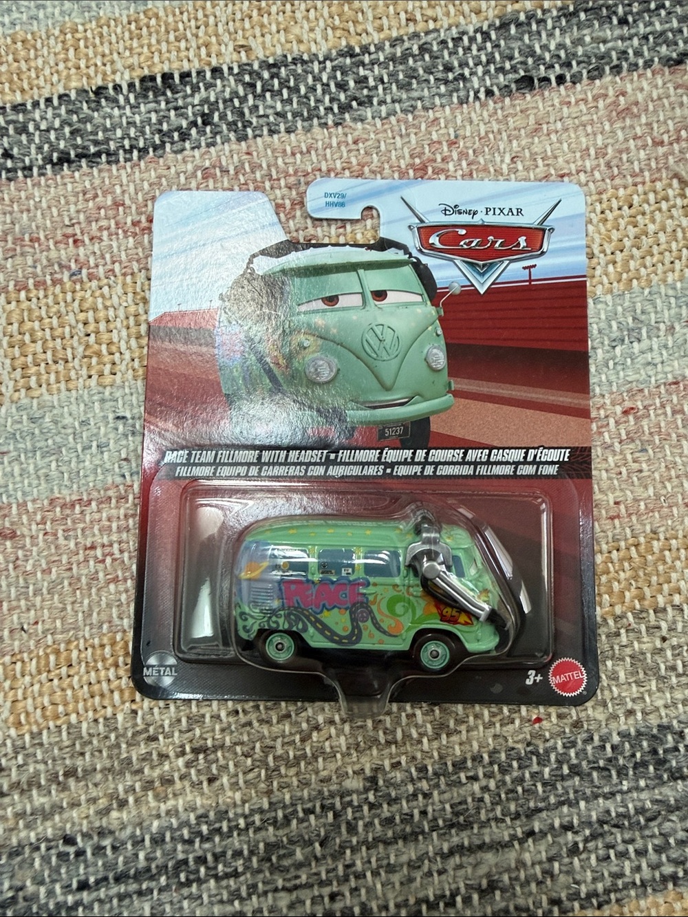 NWT Disney Cars Green Fillmore Race Van Toy